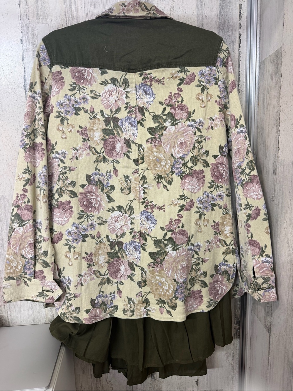 English Rose Floral Studded Utility Jacket - Picture 3 of 7